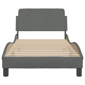 Bettgestell Dover Dunkelgrau 90x200 cm