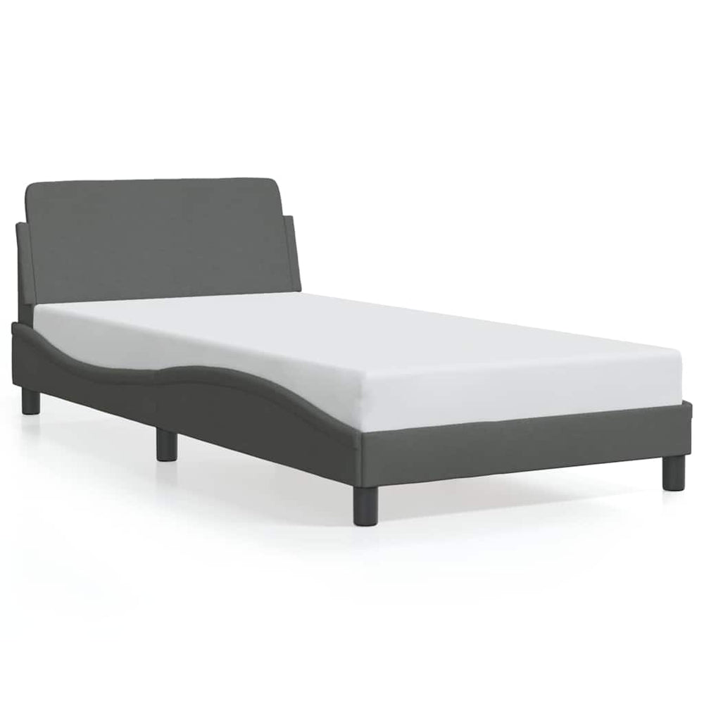 Bettgestell Dover Dunkelgrau 100x200 cm