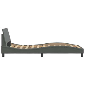 Bettgestell Dover Dunkelgrau 100x200 cm