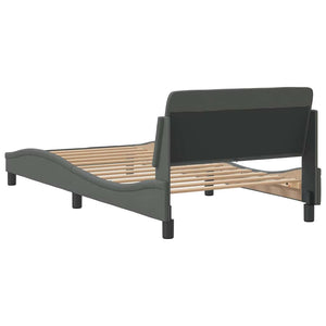 Bettgestell Dover Dunkelgrau 100x200 cm