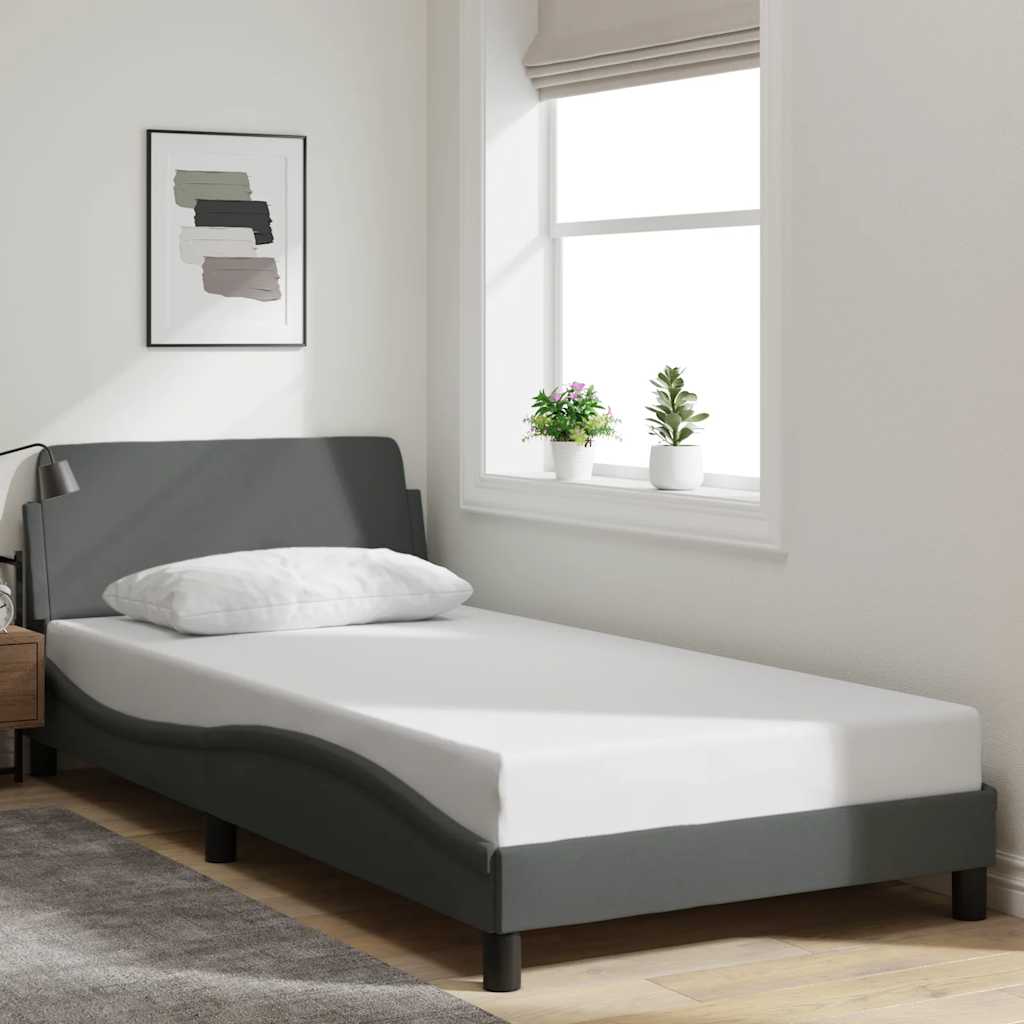 Bettgestell Dover Dunkelgrau 100x200 cm