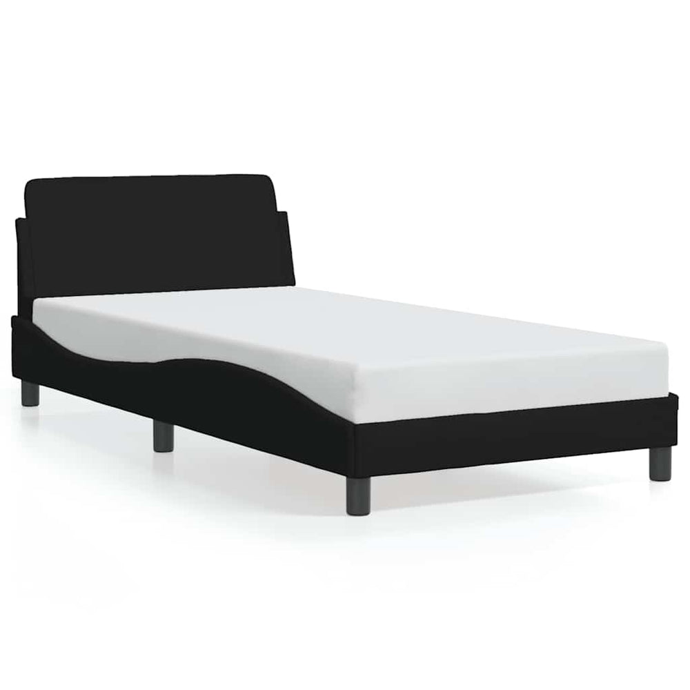 Bettgestell "Dover" Schwarz 100x200 cm Stoff