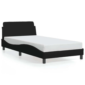 Bettgestell "Dover" Schwarz 100x200 cm Stoff
