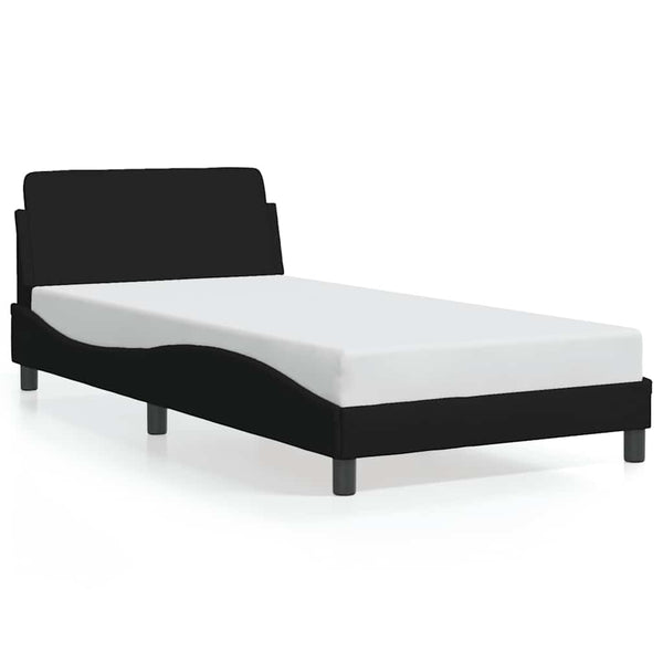 Bettgestell "Dover" Schwarz 100x200 cm Stoff