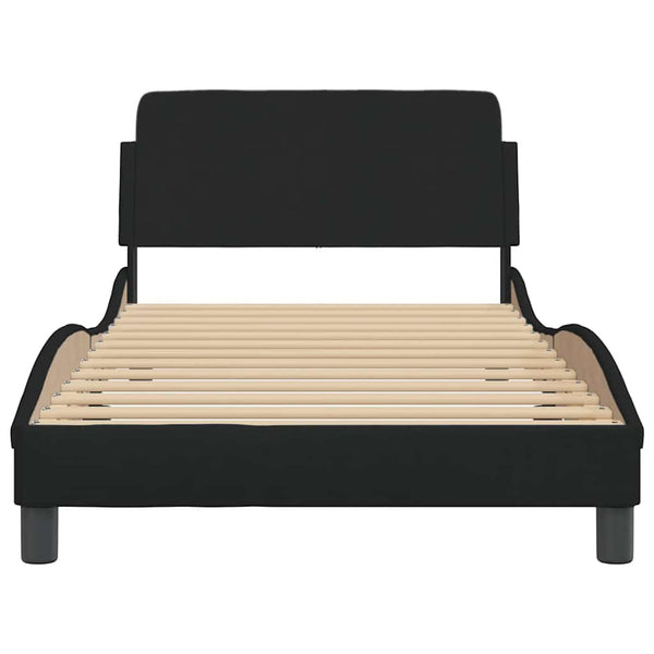 Bettgestell "Dover" Schwarz 100x200 cm Stoff