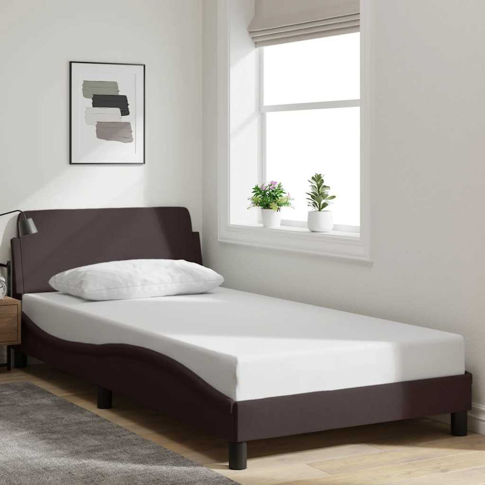 Bettgestell Dunkelbraun 100x200 cm