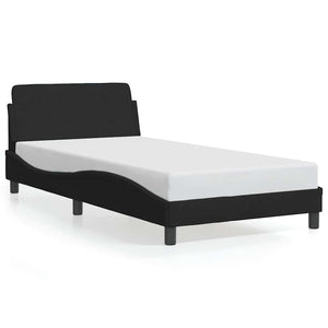 Bettgestell Dover Schwarz 100x200 cm Samt