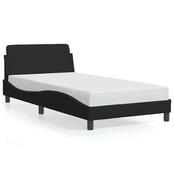 Bettgestell Dover Schwarz 100x200 cm Samt