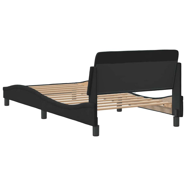 Bettgestell Dover Schwarz 100x200 cm Samt