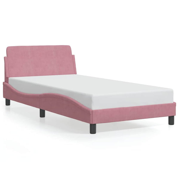 Bettgestell Dover Rosa 100x200 cm Samt
