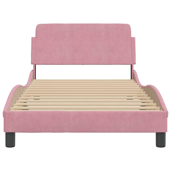 Bettgestell Dover Rosa 100x200 cm Samt