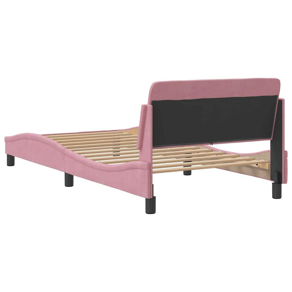 Bettgestell Dover Rosa 100x200 cm Samt