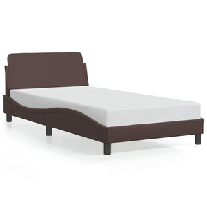 Bettgestell Dover Braun 100x200 cm Kunstleder