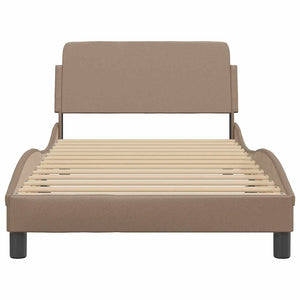 Bettgestell Cappuccino-Braun 100x200 cm Kunstleder