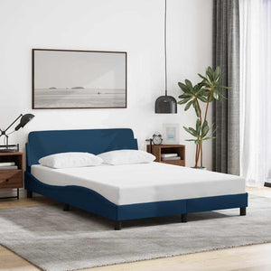 Bettgestell Blau 120x200 cm mit Kopfteil