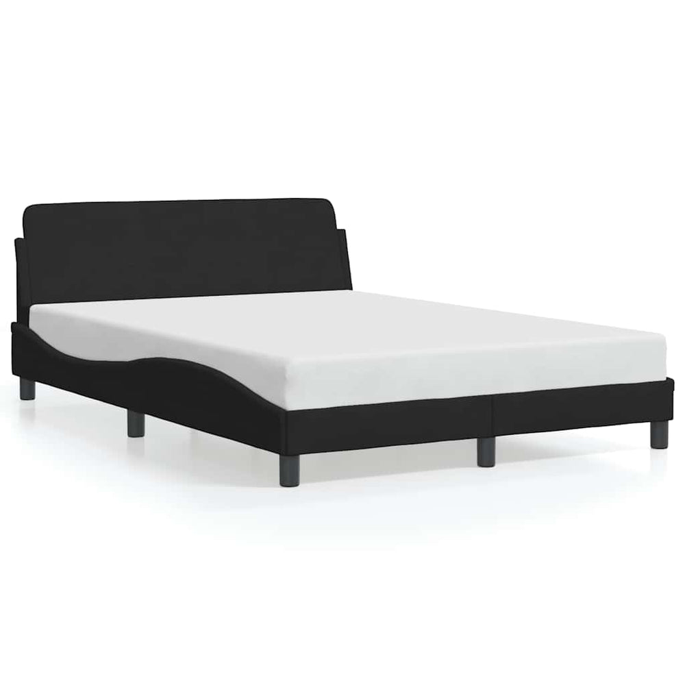 Bettgestell Dover Schwarz 120x200 cm Samt