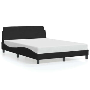 Bettgestell Dover Schwarz 120x200 cm Samt