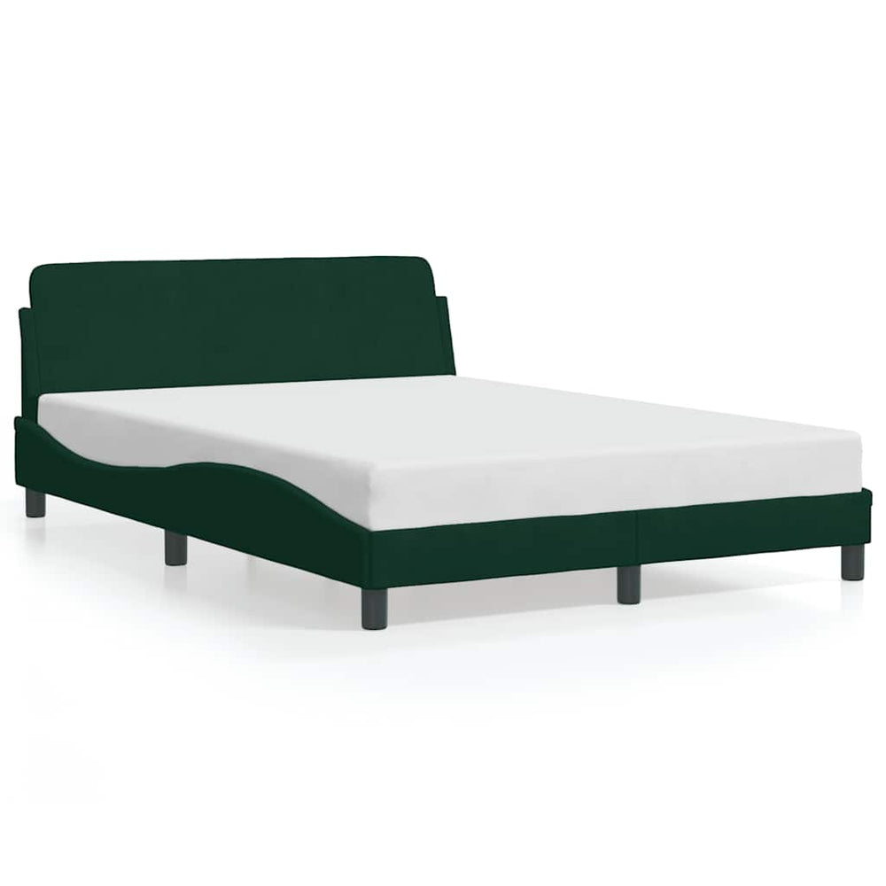 Bettgestell Dover Dunkelgrün 120x200 cm Samt