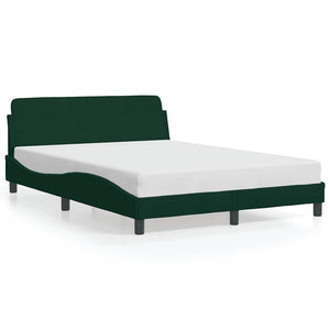 Bettgestell Dover Dunkelgrün 120x200 cm Samt