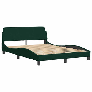 Bettgestell Dover Dunkelgrün 120x200 cm Samt