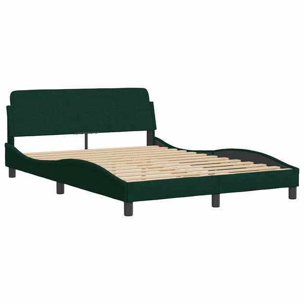 Bettgestell Dover Dunkelgrün 120x200 cm Samt
