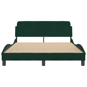 Bettgestell Dover Dunkelgrün 120x200 cm Samt