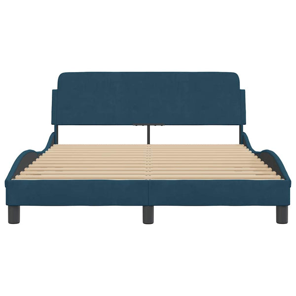 Bettgestell Dover Blau 120x200 cm Samt