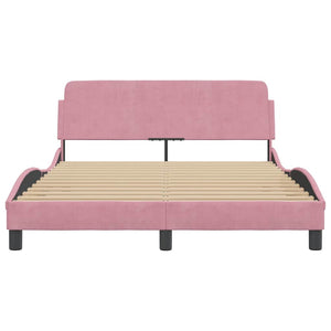Bettgestell Rosa Samt 120x200 cm