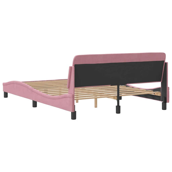 Bettgestell Rosa Samt 120x200 cm