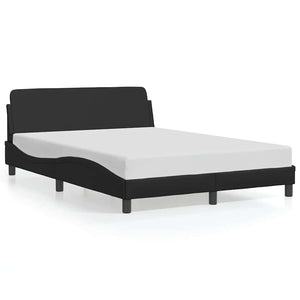 vidaXL Cadre de lit "Dover" Noir 120x200 cm Similicuir