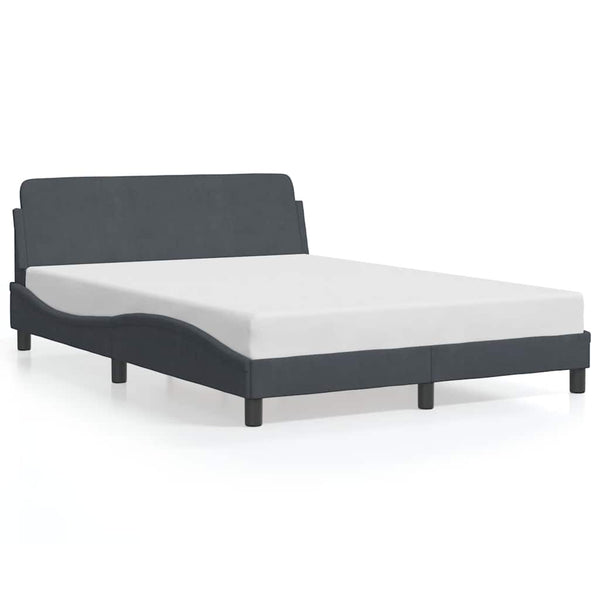 Bettgestell Dunkelgrau Samt 140x190 cm
