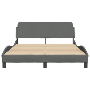 Bettgestell Dover Dunkelgrau 140x200 cm