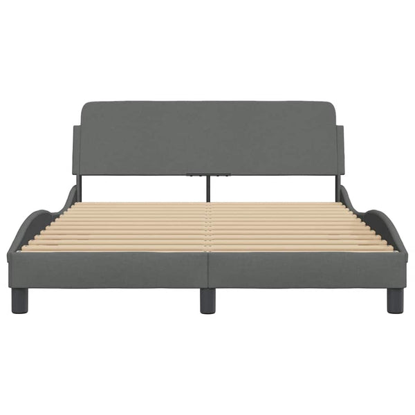 Bettgestell Dover Dunkelgrau 140x200 cm