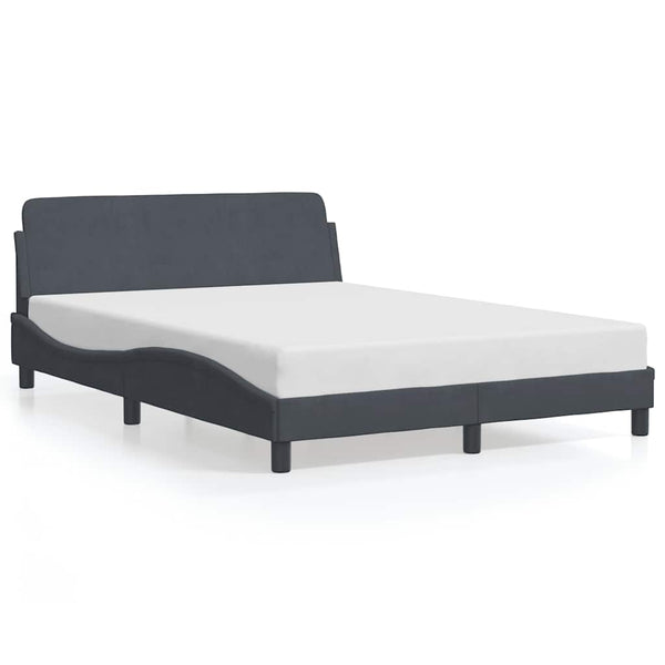 Bettgestell Dover Dunkelgrau 140x200 cm Samt