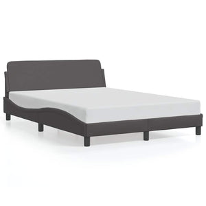 Bettgestell Dover Grau 140x200 cm Kunstleder
