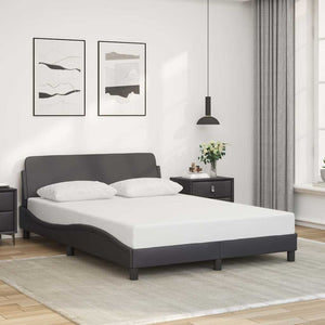 Bettgestell Dover Grau 140x200 cm Kunstleder