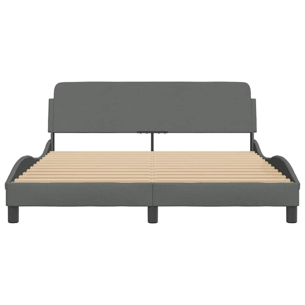 Bettgestell Dover Dunkelgrau 160x200 cm