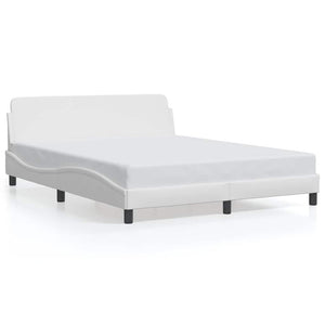Bettgestell Dover Weiß 160x200 cm Kunstleder