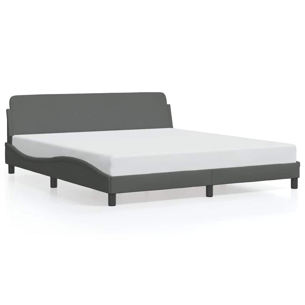 Bettgestell Dover Dunkelgrau 180x200 cm