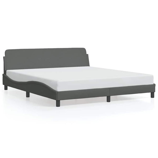 Bettgestell Dover Dunkelgrau 180x200 cm