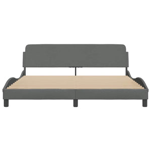 Bettgestell Dover Dunkelgrau 180x200 cm