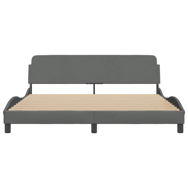 Bettgestell Dover Dunkelgrau 180x200 cm