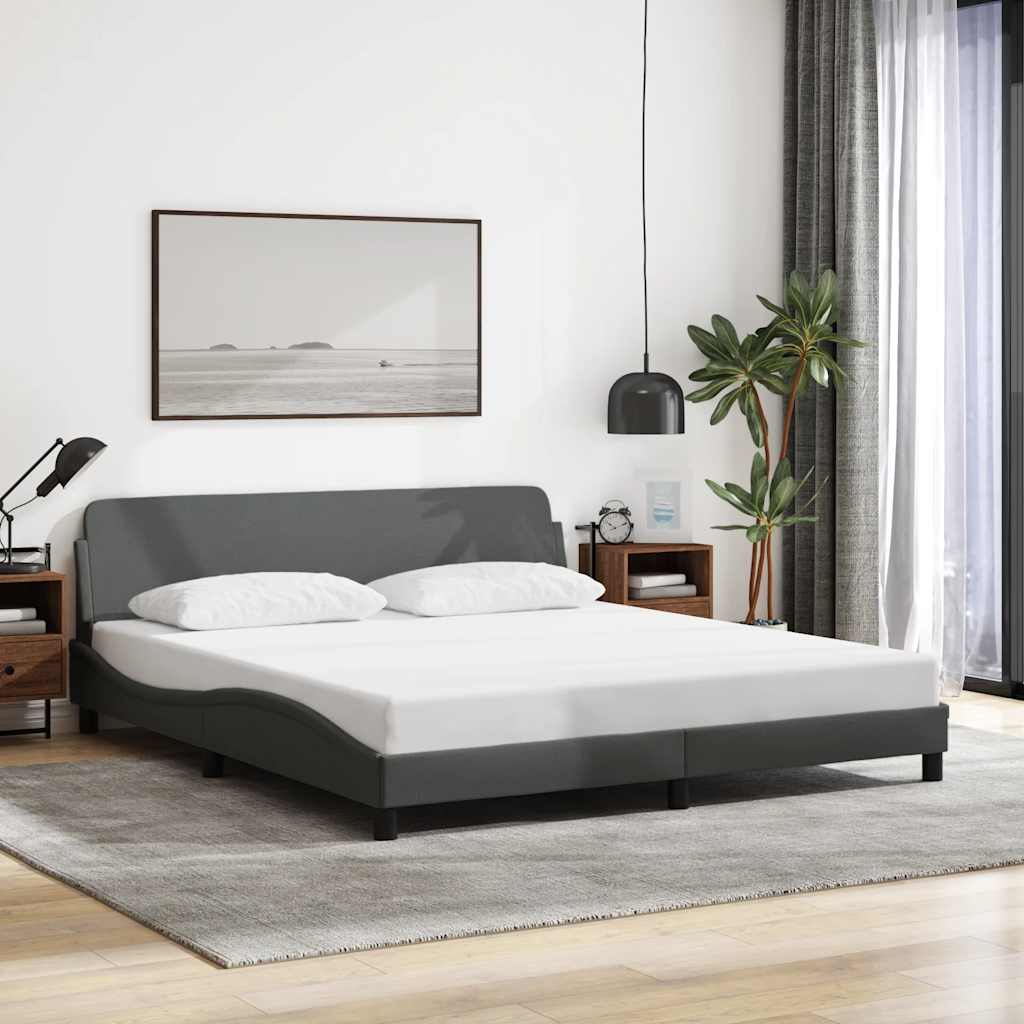 Bettgestell Dover Dunkelgrau 180x200 cm