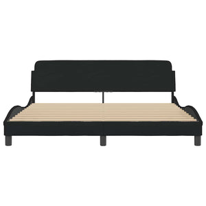 Bettgestell Dover Schwarz 180x200 cm