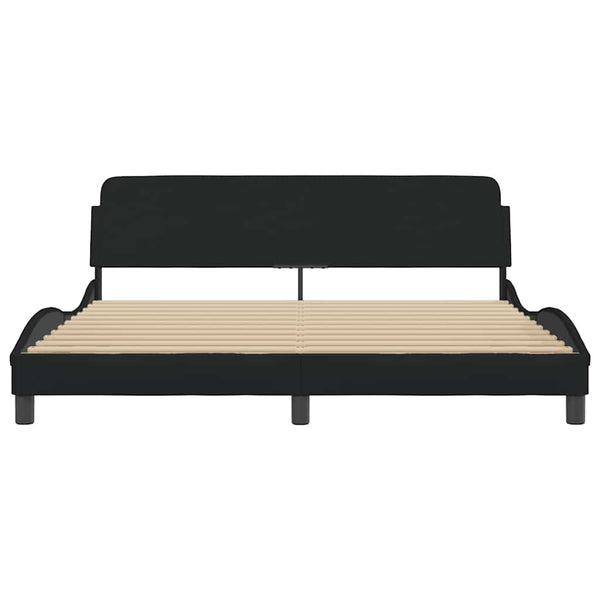 Bettgestell Dover Schwarz 180x200 cm