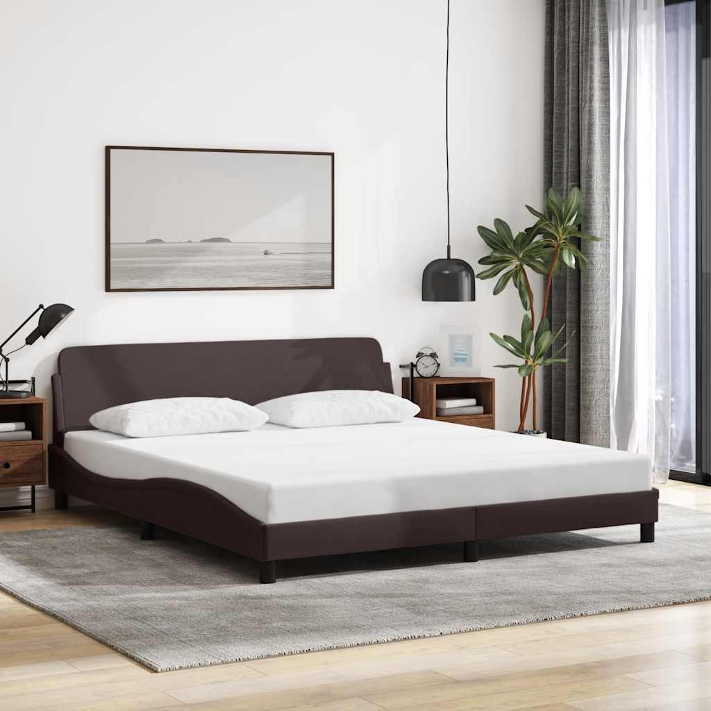 Bettgestell Dover Dunkelbraun 180x200 cm