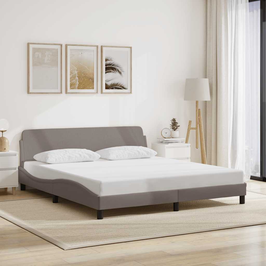 Bettgestell Dover Taupe 180x200 cm