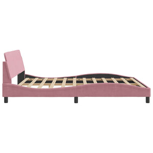 Bettgestell Rosa Samt 180x200 cm
