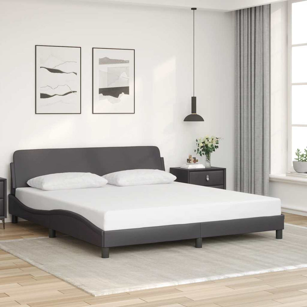 Bettgestell Dover Grau 180x200 cm