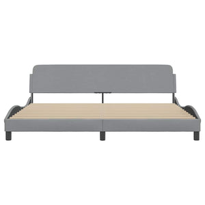 Bettgestell Dover Hellgrau 200x200 cm